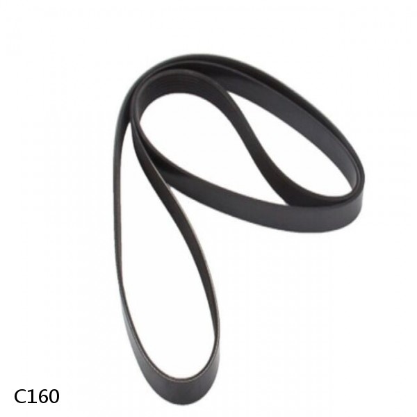 Wholesale Industrial Black Ribbed Wrapped Flat Rubber v belt Material Three V belt C160